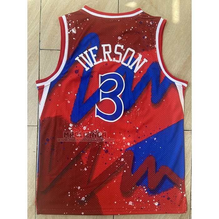 Maglia
 Allen Iverson NO 3 Philadelphia 76ers Mitchell & Ness 1997-98 Rosso
